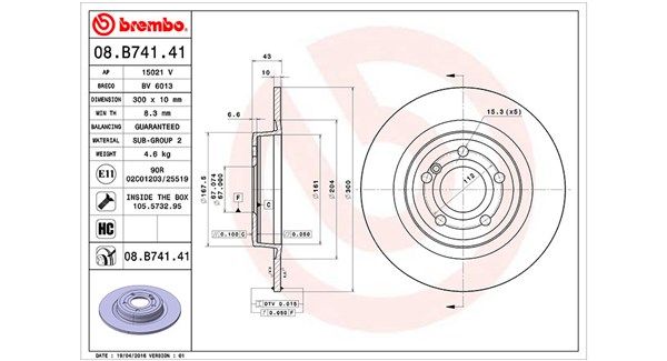 MAGNETI MARELLI Тормозной диск 360406114401